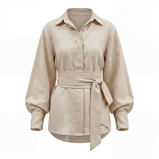 'STUCCO' - Belted Chemise